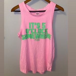 SOLD ON MERCARI VS pink graphic muscle tee